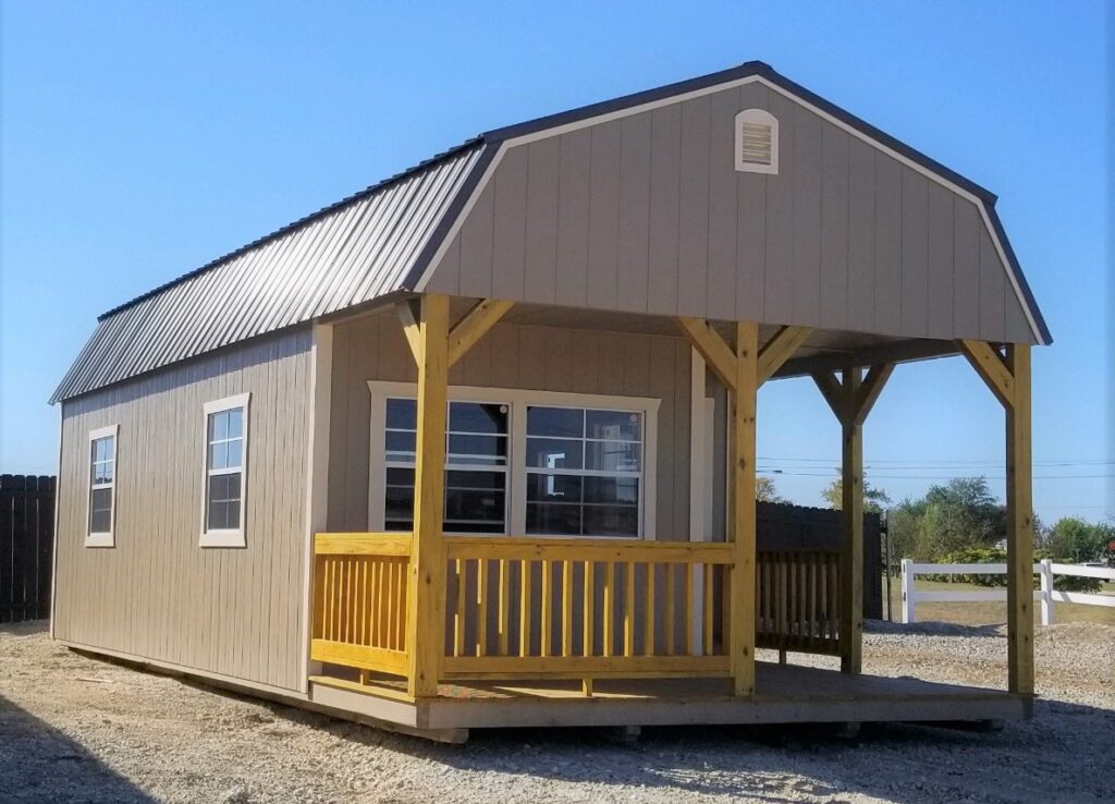 Deluxe Lofted Cabin - Texas Backyard Structures