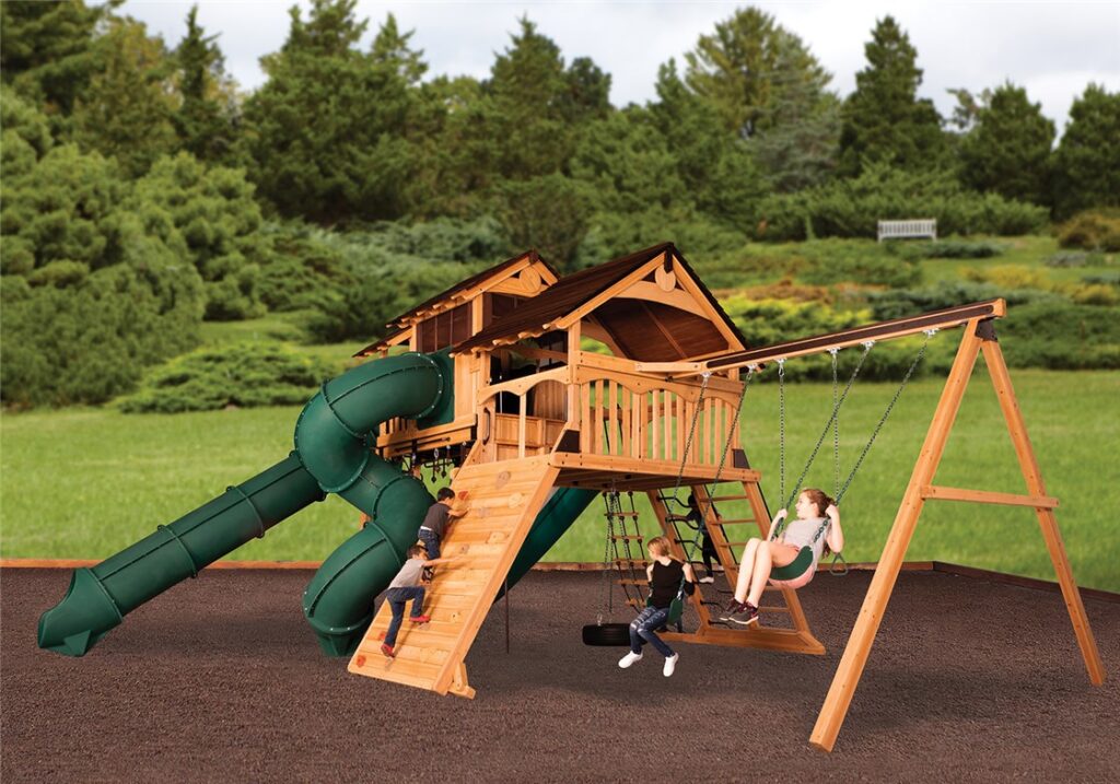 Titan Peak Jumbo 4 Playset - Texas Backyard Structures