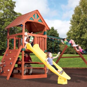 classic adventure treehouse jumbo 2 swing set