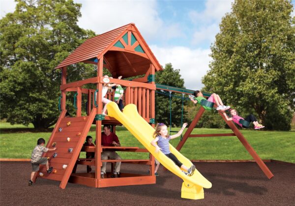 classic adventure treehouse jumbo 2 swing set