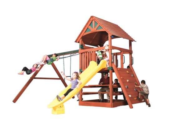 classic adventure treehouse jumbo 2 swing set