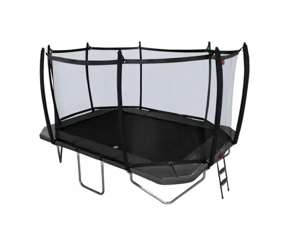 10×14′ rectangle trampoline pro line avyna above ground