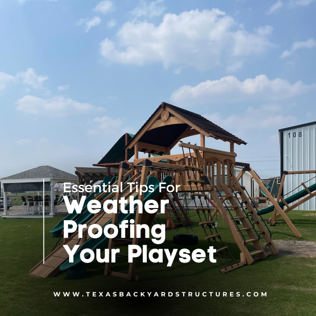 Tips for maintaining a wooden playset for longevity.