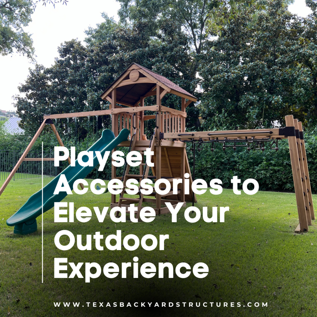 Learn about different playset accessories and how to utilize them in your yard.