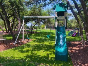 Vinyl is a universal and versatile material for playscapes.