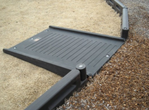 ADA accessible ramp installed on playground.