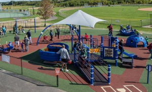 Large scale ada compliant and accessible playground.