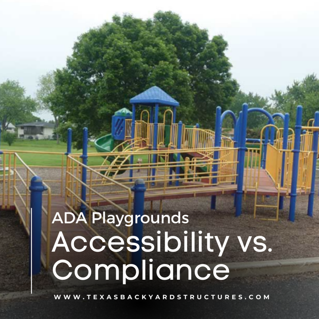 ADA playgrounds feature ada compliant features.