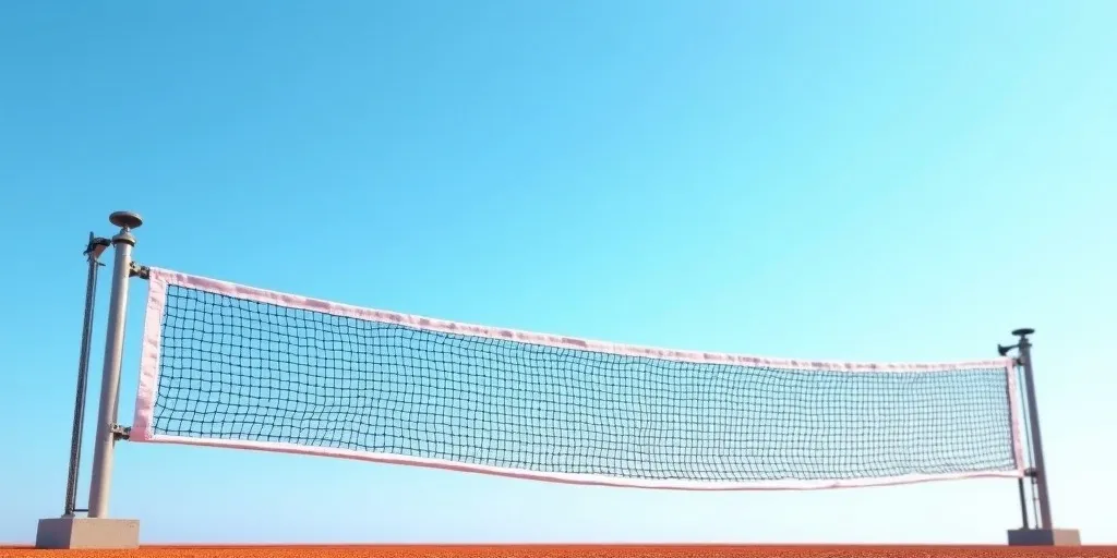 What steps can be taken to prevent the net from sagging or coming loose?