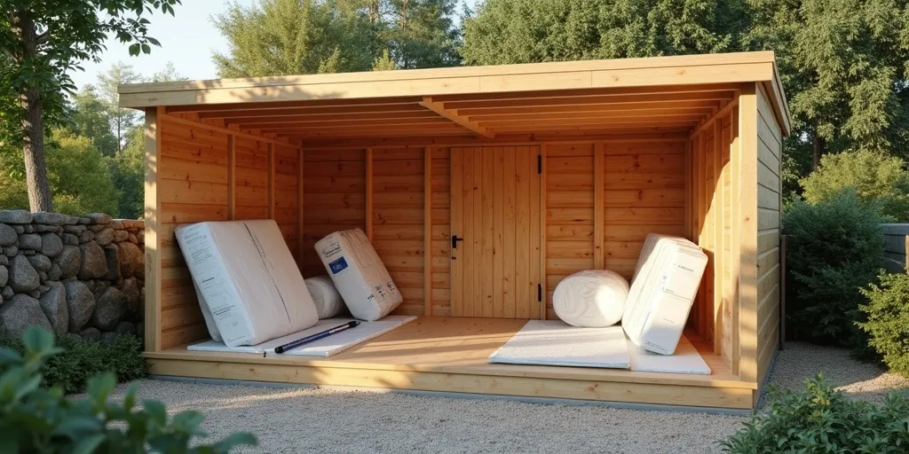 How do i properly insulate a wood storage shed?