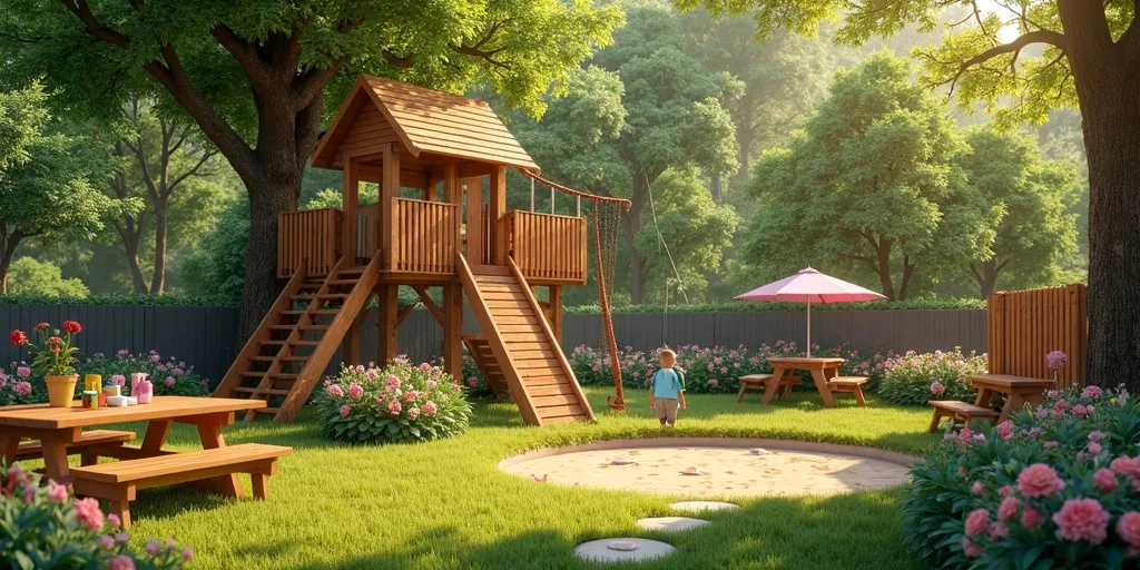 In what ways do playsets help older children develop social skills?