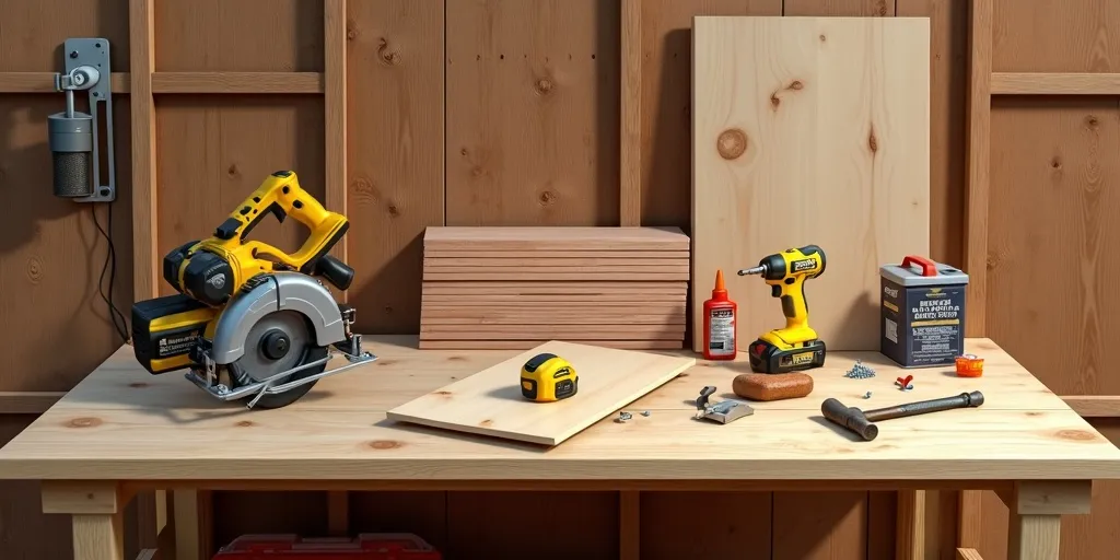 What materials and tools are needed to build a shed ramp?