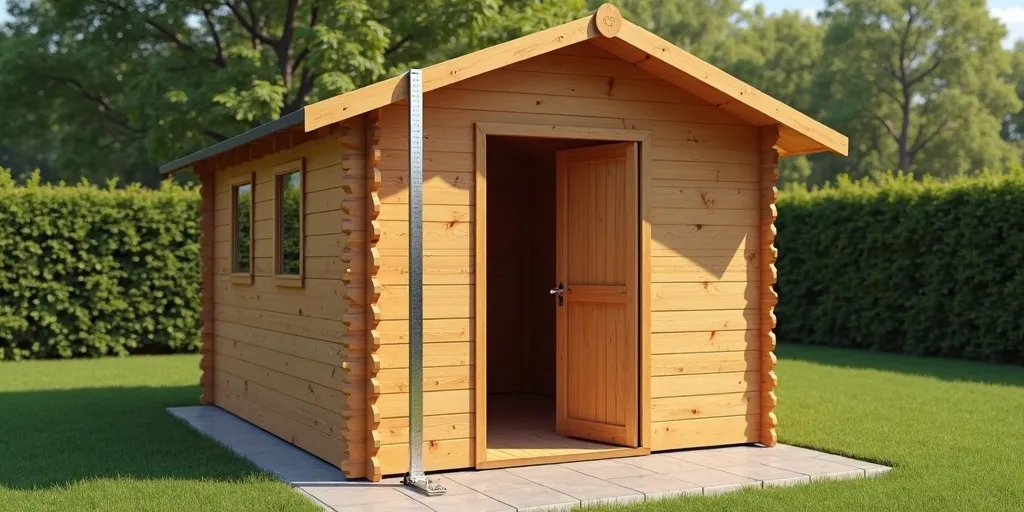 How do you measure the height of the shed entrance for the ramp?