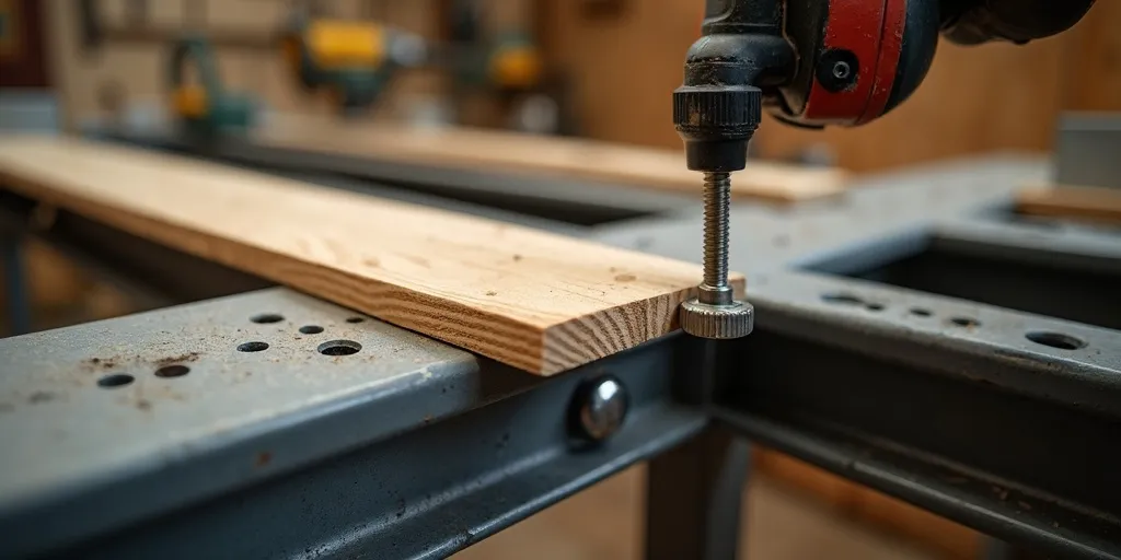 How do you secure the ramp boards to the frame?