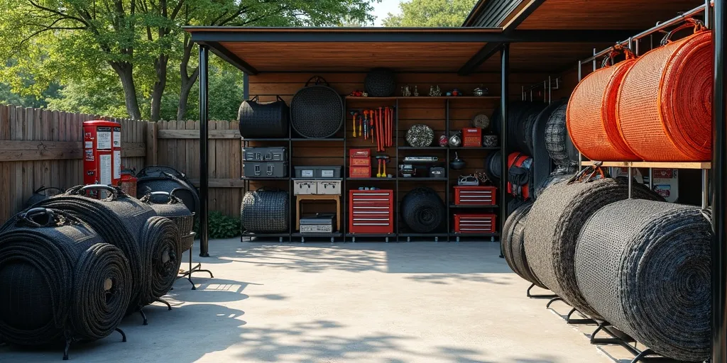 Where can i shop for trampoline nets with installation services?