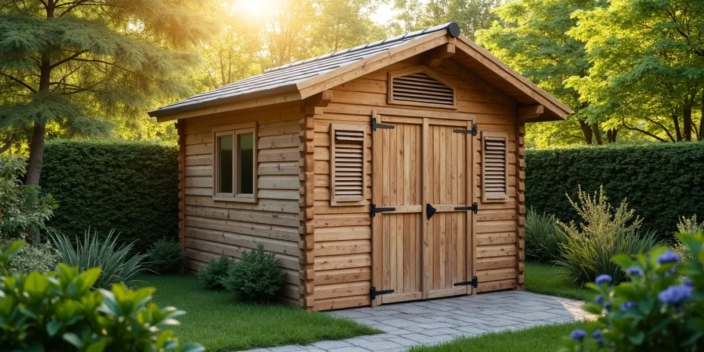 What are effective ventilation options for a cool shed?