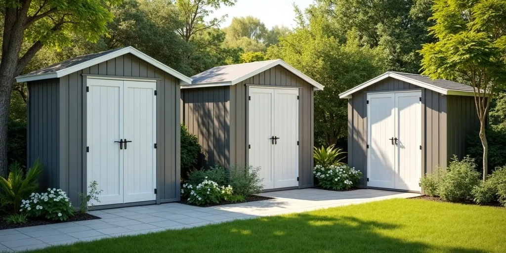 Which sheds are lightweight and resistant to rot?