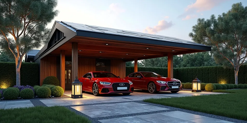 What additional features can increase the cost of a 2 car carport?
