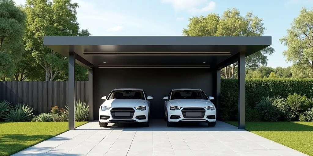 How does the size of a vehicle impact carport width?