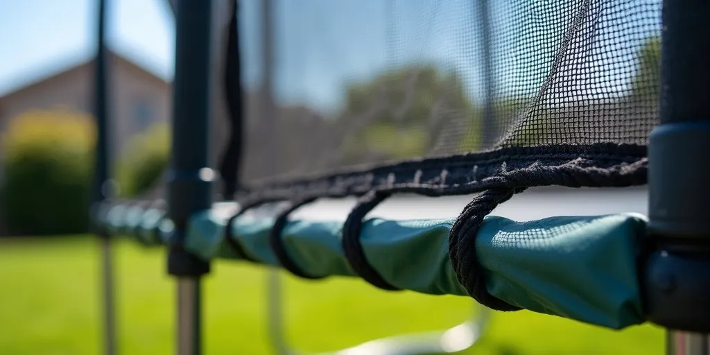 What causes a trampoline net to become loose?