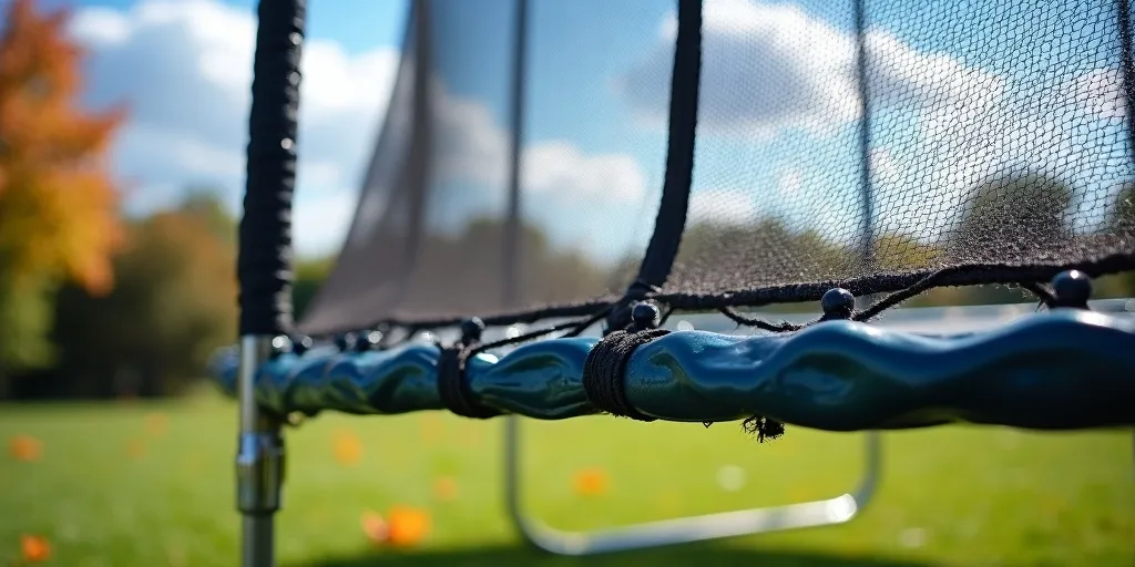 When should i replace a loose trampoline net?