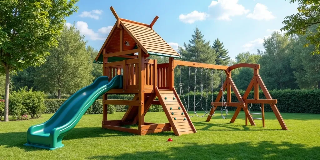 What features should a quality playset have to prevent accidents?