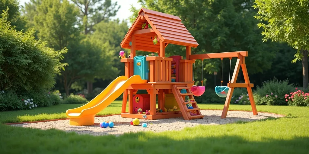 How can you choose a playset that offers a variety of activities for children?