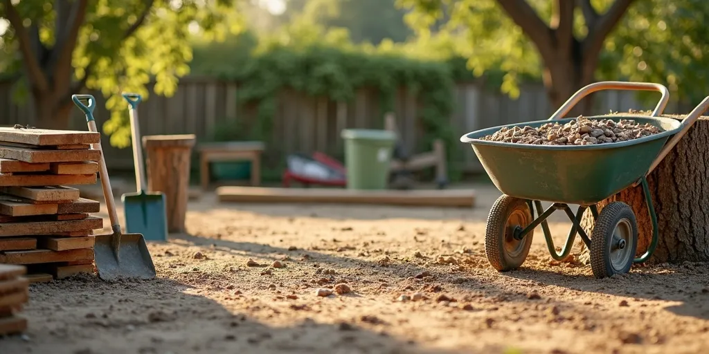 How to clear debris for carport leveling?