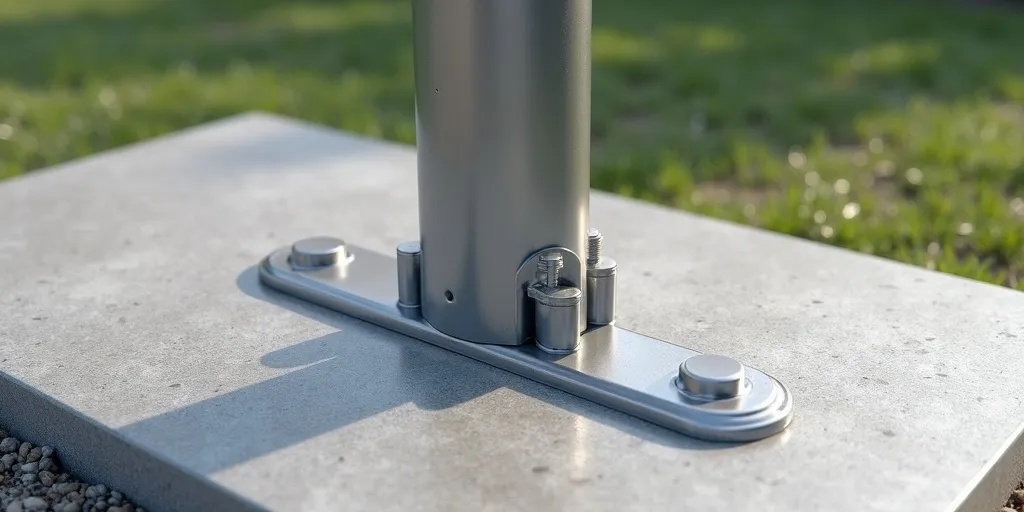 How to anchor carport securely to leveled ground?