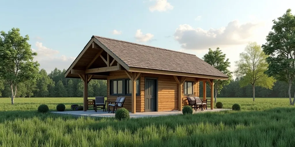 How do you determine the pitch angle for a slanted roof shed?