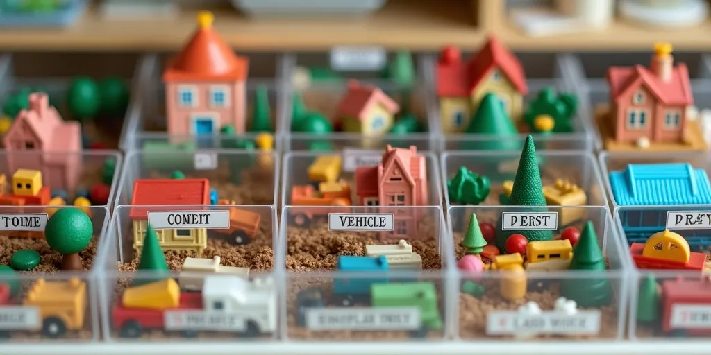 Why is it important to label playset pieces?