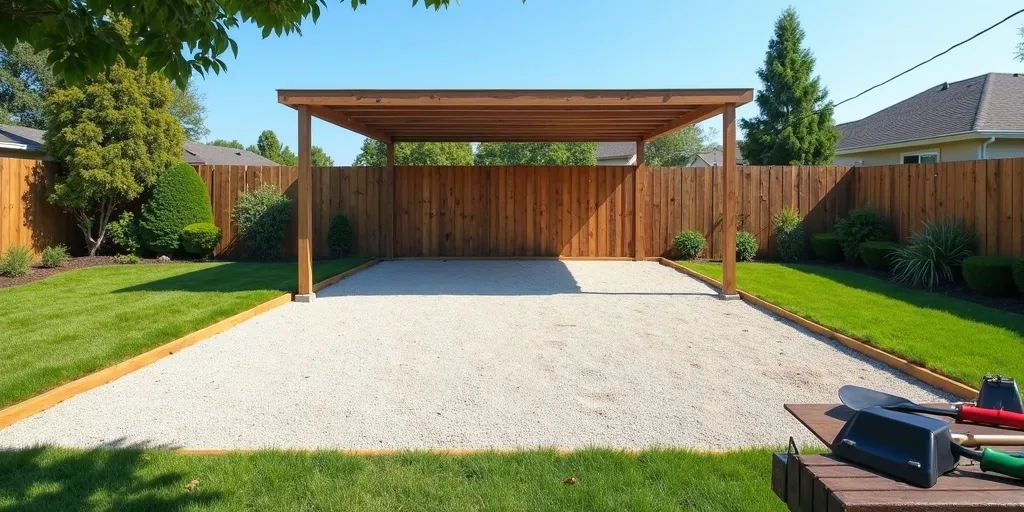 How do you prepare the area for moving a carport?