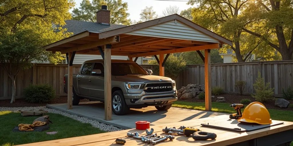 What precautions should be taken when moving a carport?