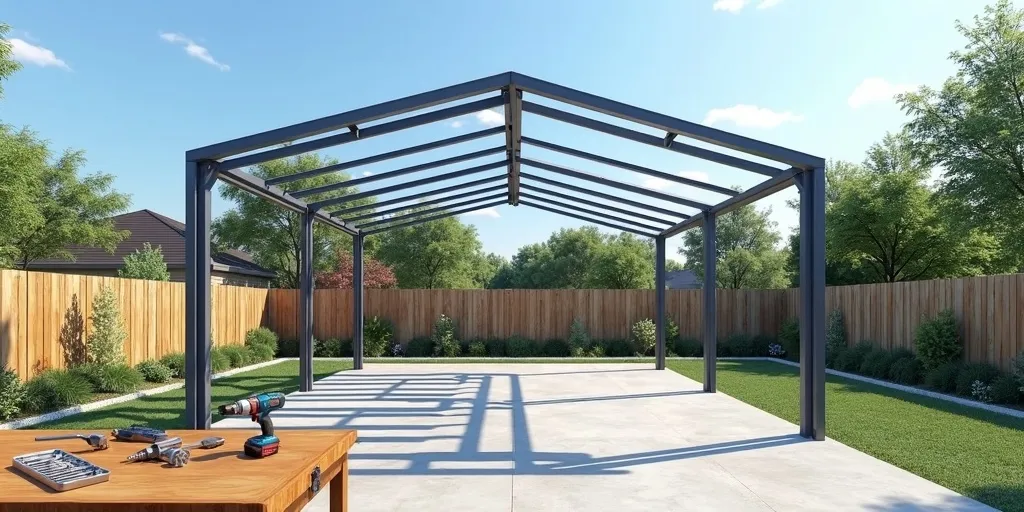 How do you reassemble a carport at a new site?