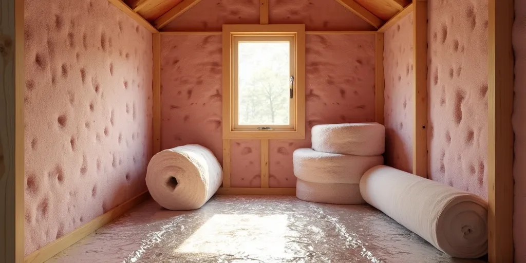 Which types of insulation are suitable for a shed?