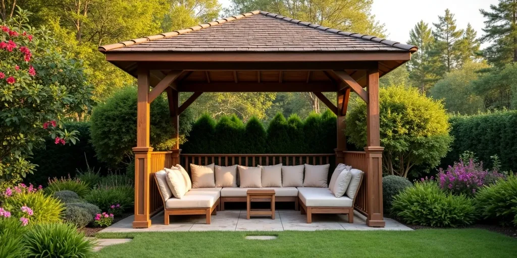 How does a backyard gazebo enhance relaxation and entertainment?