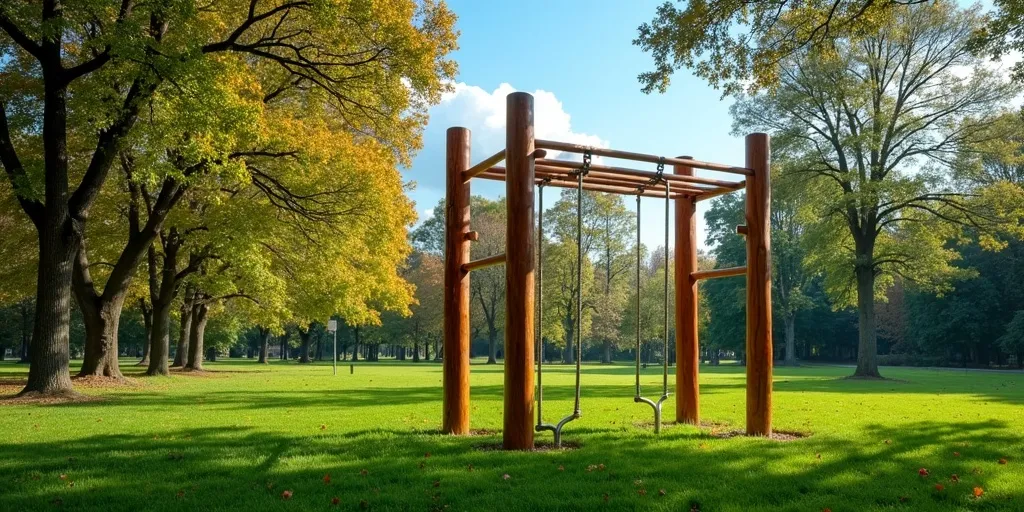 What benefits do monkey bars bring to outdoor play?
