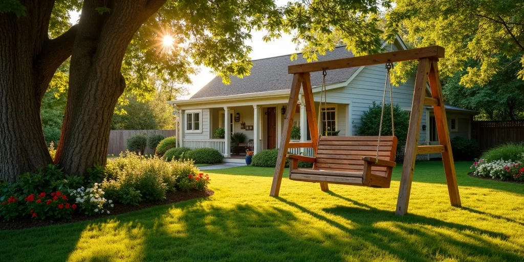 How can a swing set enhance the overall appeal of your airbnb listing?