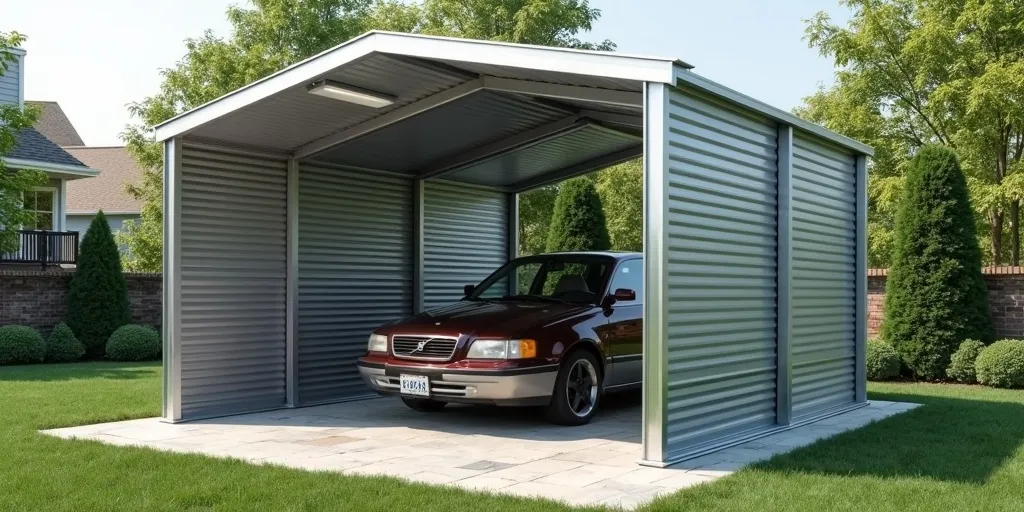 Why are galvanized steel carports easy to install?