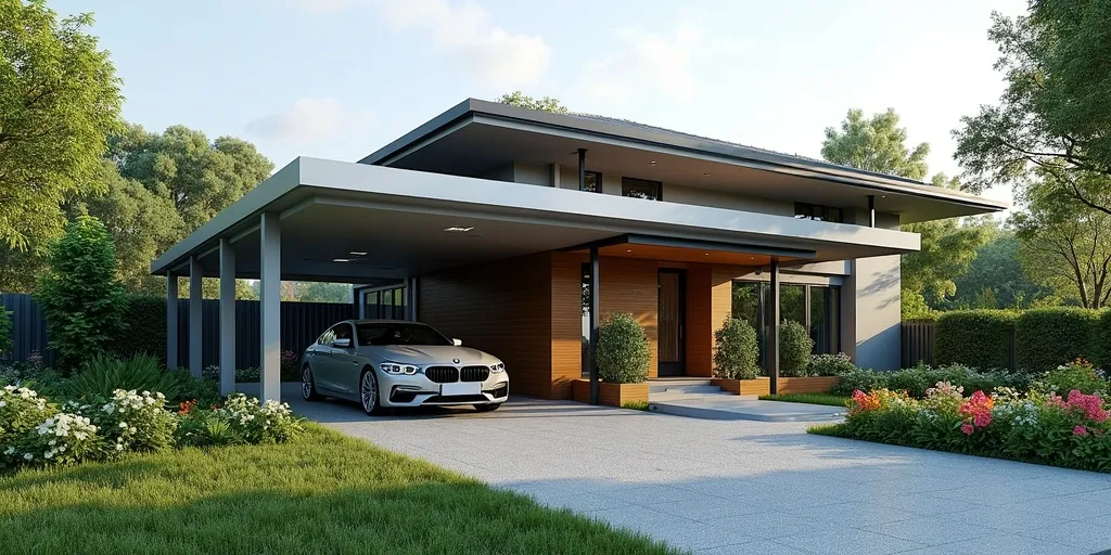 How do galvanized steel carports enhance property value?