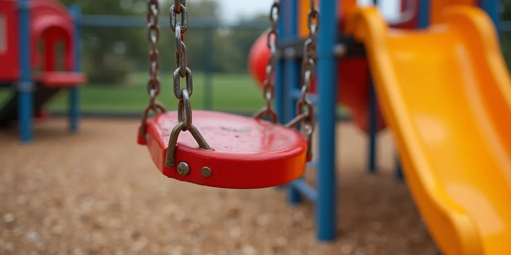 How can you inspect playground equipment for wear and tear?