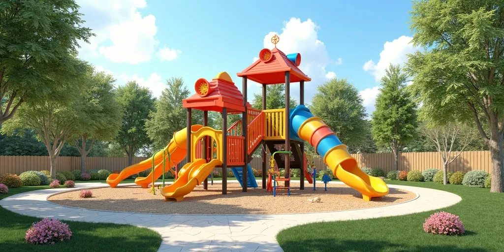 What factors should be considered when designing a preschool playground?