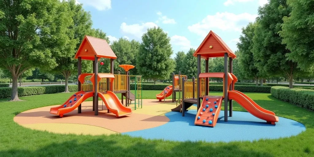 How can age-appropriate equipment enhance safety on a playground?
