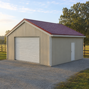 Metal Barn - Boxed Eave Roof
