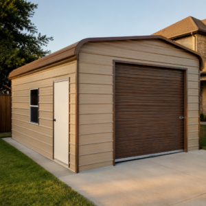 Metal Garage - Regular Roof