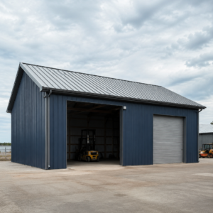 Metal Storage Building - Vertical Roof
