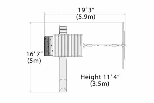Adventure Outlook XL 1 Wooden Swing Set - Image 2