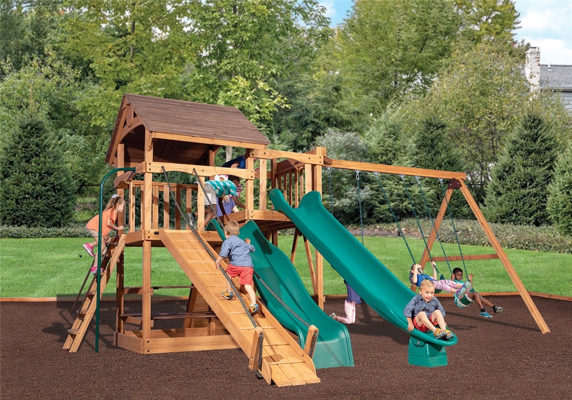 Adventure Outlook XL 3 Wooden Swing Set