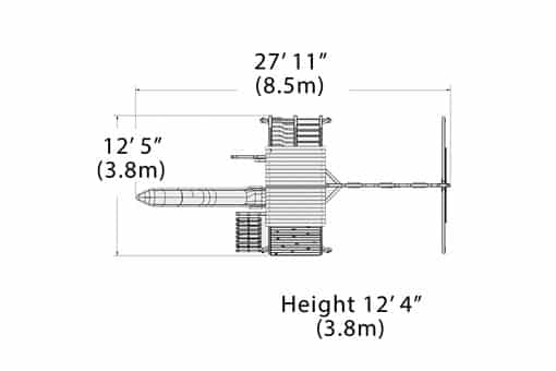 Olympian Summit XL 1 Wooden Swing Set - Image 2