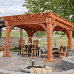 Santa Fe Wood Pergola 10’x12’